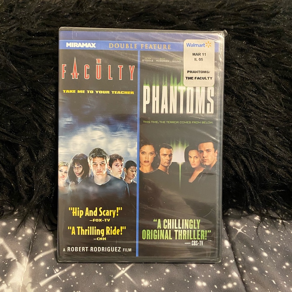 NWT - (⭐️ 3/$5 ⭐️) The Faculty AND Phantoms double feature DVD.
